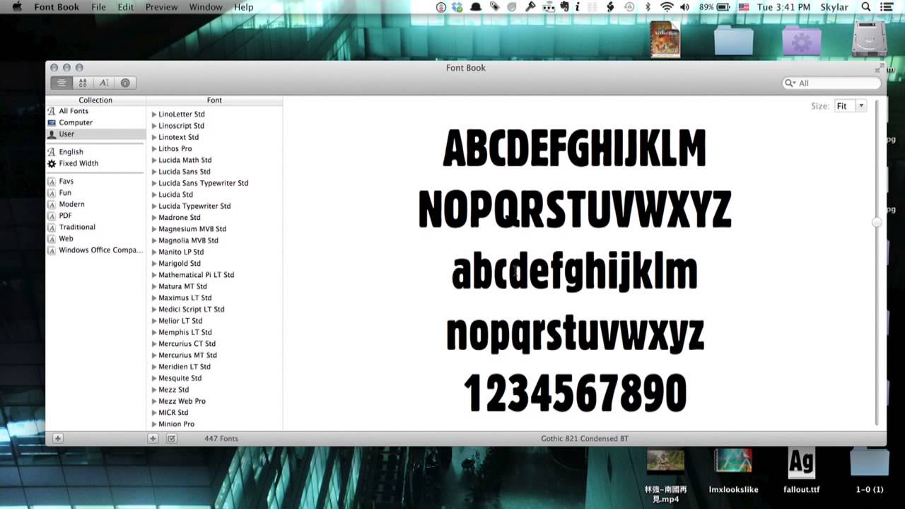 ms word for mac says needs to download font